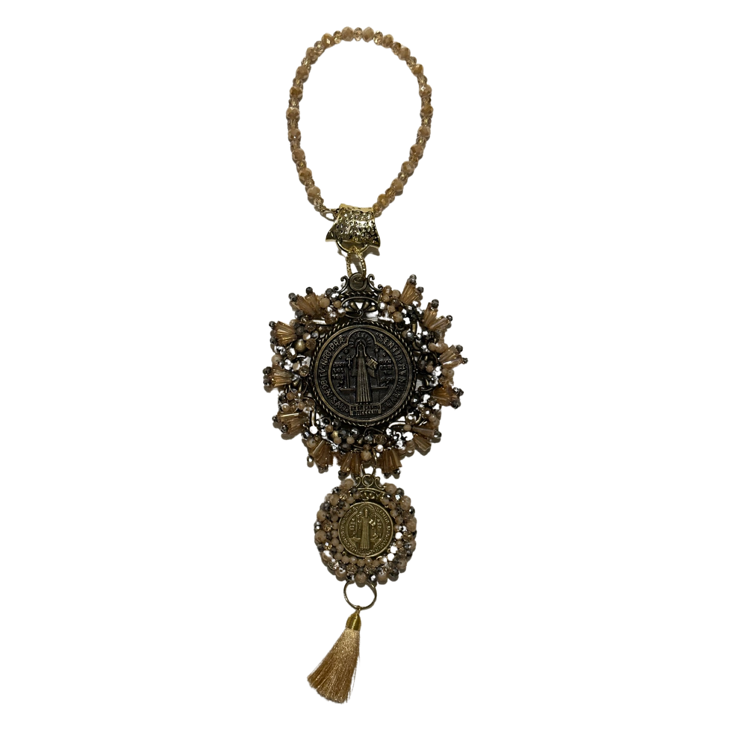 St. Benedict Beaded Door Hanger