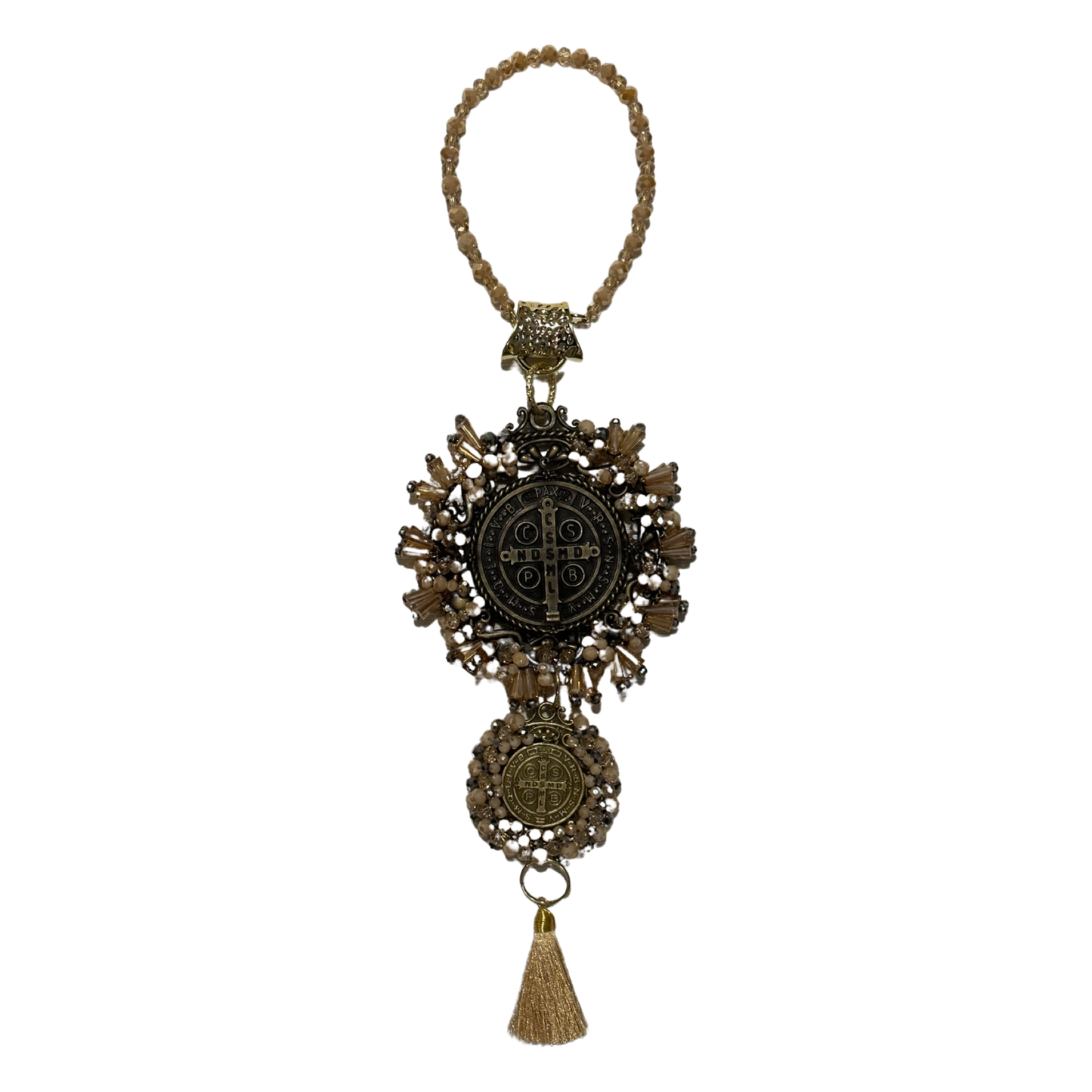 St. Benedict Beaded Door Hanger