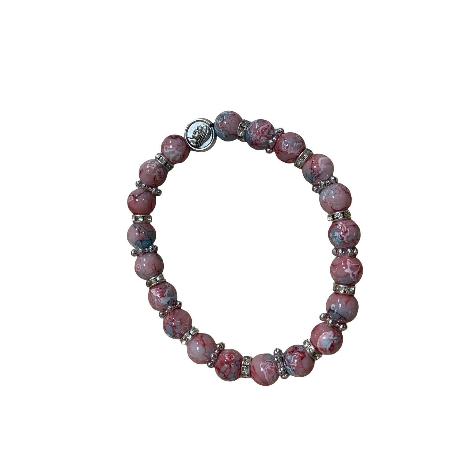 Marble Rhinestone Bracelet of Assorted Colors