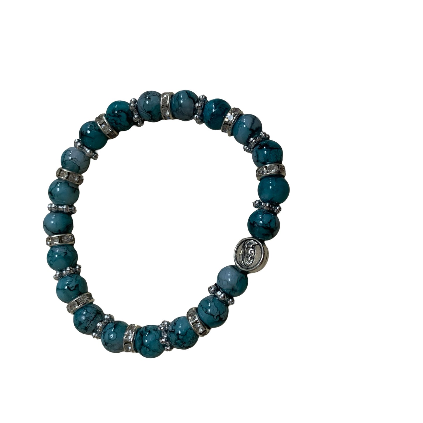 Marble Rhinestone Bracelet of Assorted Colors