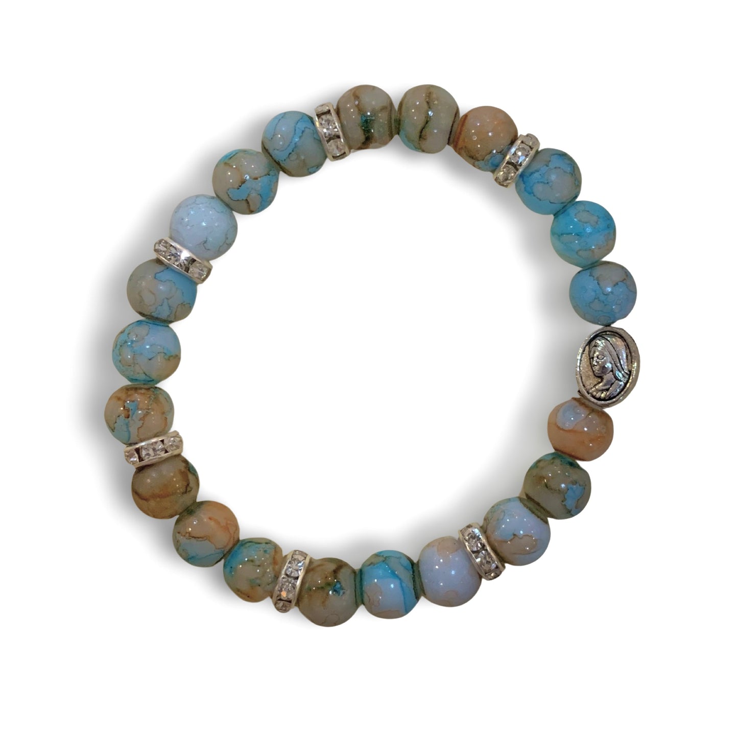 Queen of Peace Marble Chaplet of Peace Bracelet