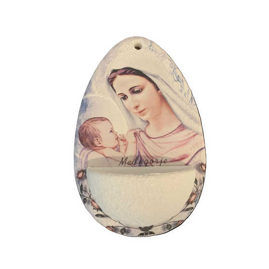 Colored Queen of Peace Water Font