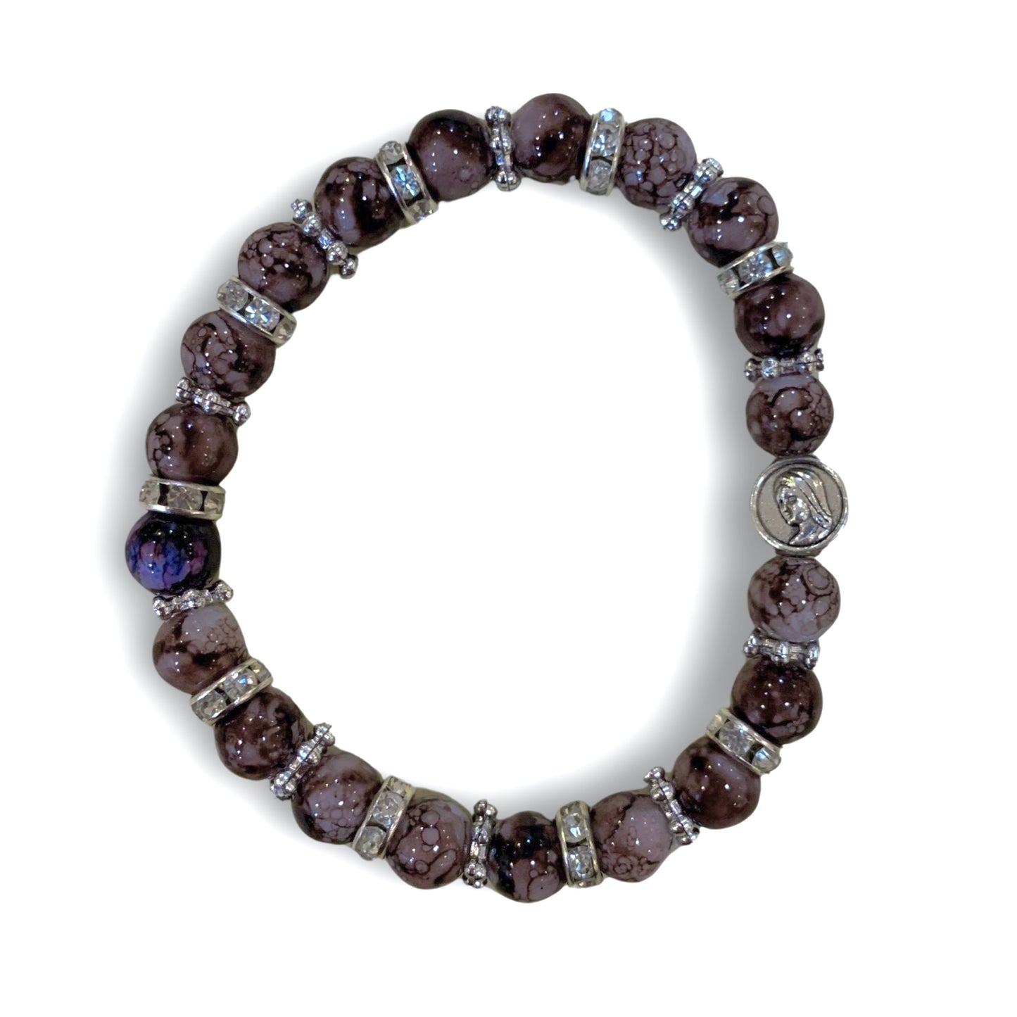 Marble Rhinestone Bracelet of Assorted Colors