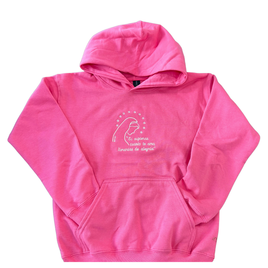 Love of Our Lady Embroidered Hoodies for Kids by SCTJM