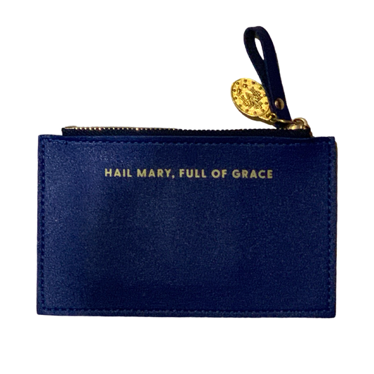 "Hail Mary, Full of Grace" Leather Wallet