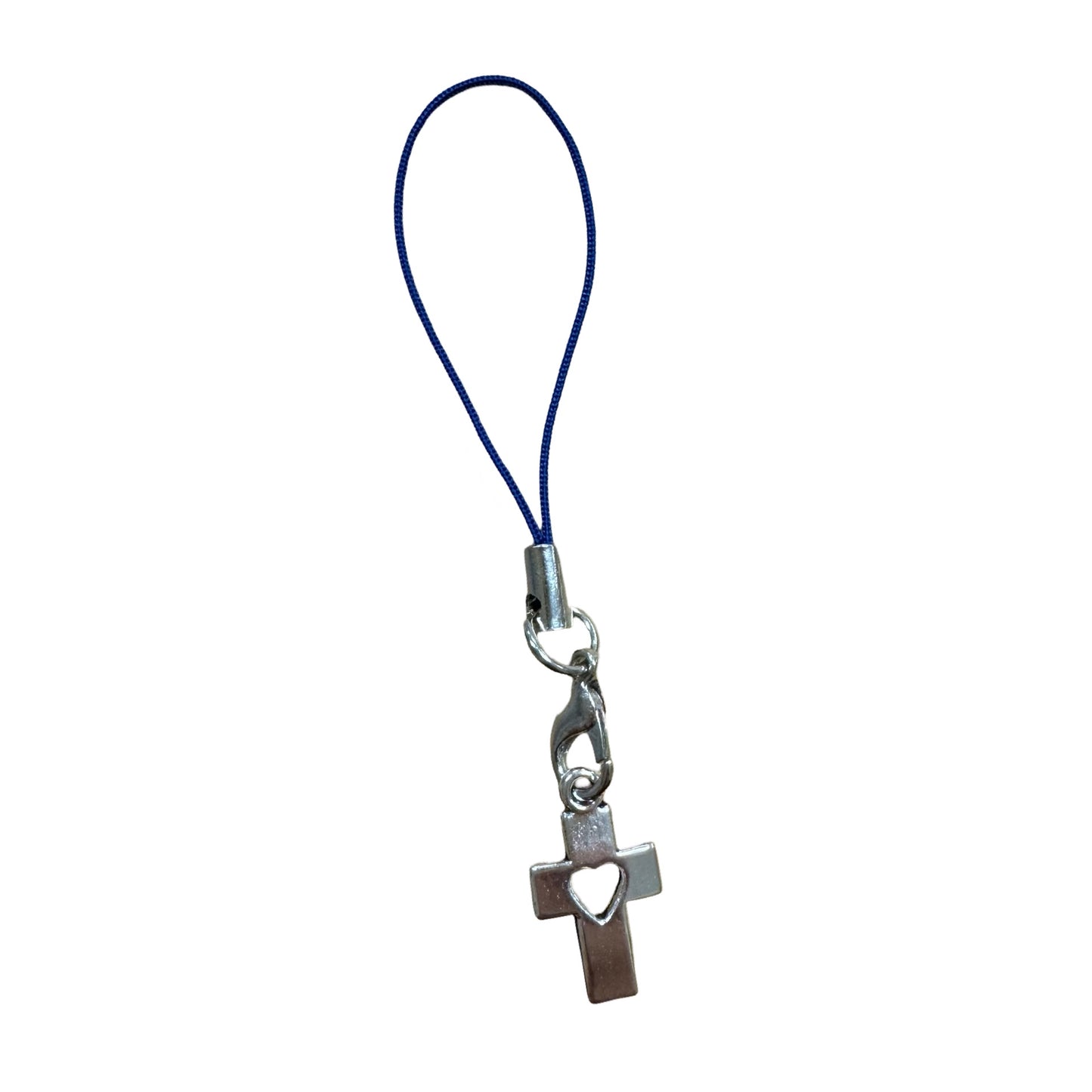 Cross and Heart Pendant with Tiny Lanyard of Assorted Colors