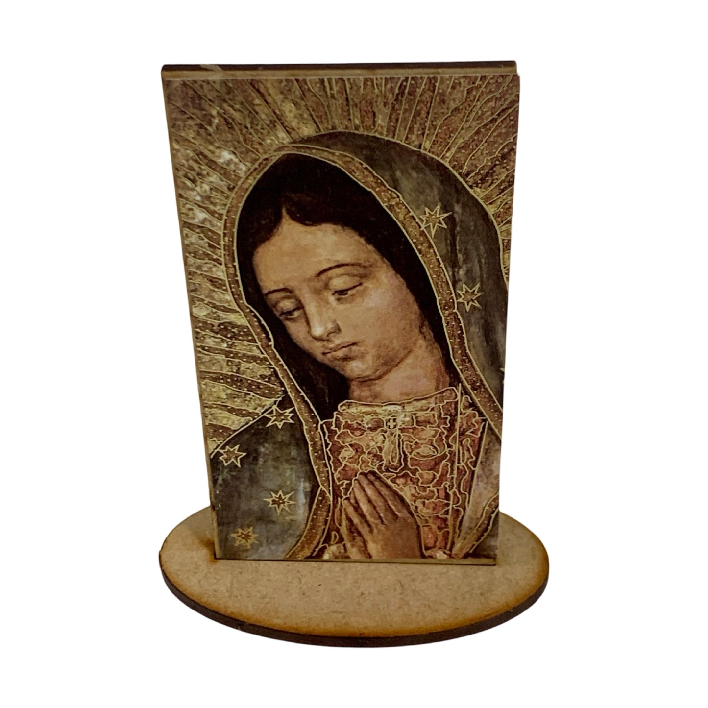 Rectangle Our Lady of Guadalupe Standing Image
