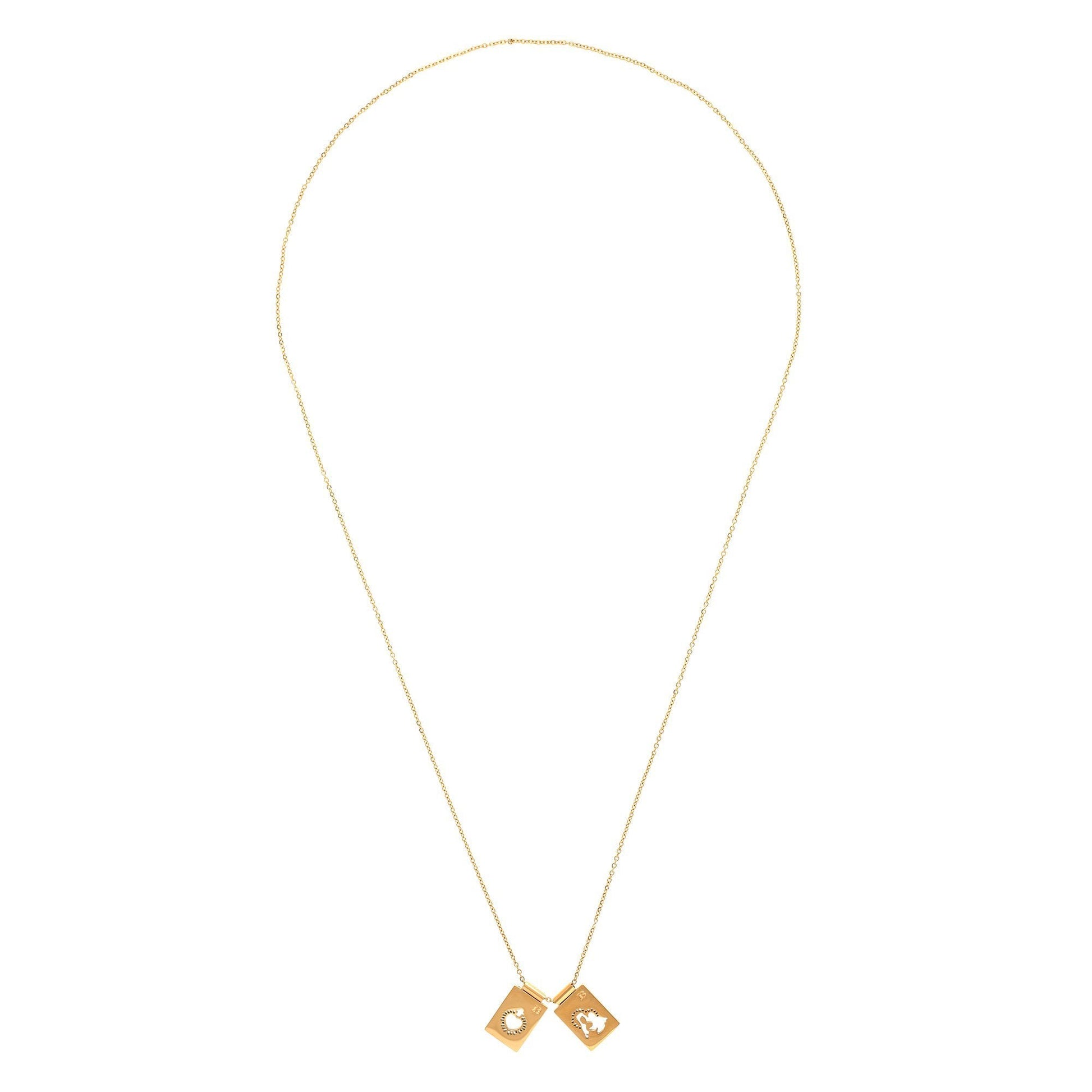 "SCAPULAR" • Virgin & Sacred Heart -Gold- - Ibiza Passion