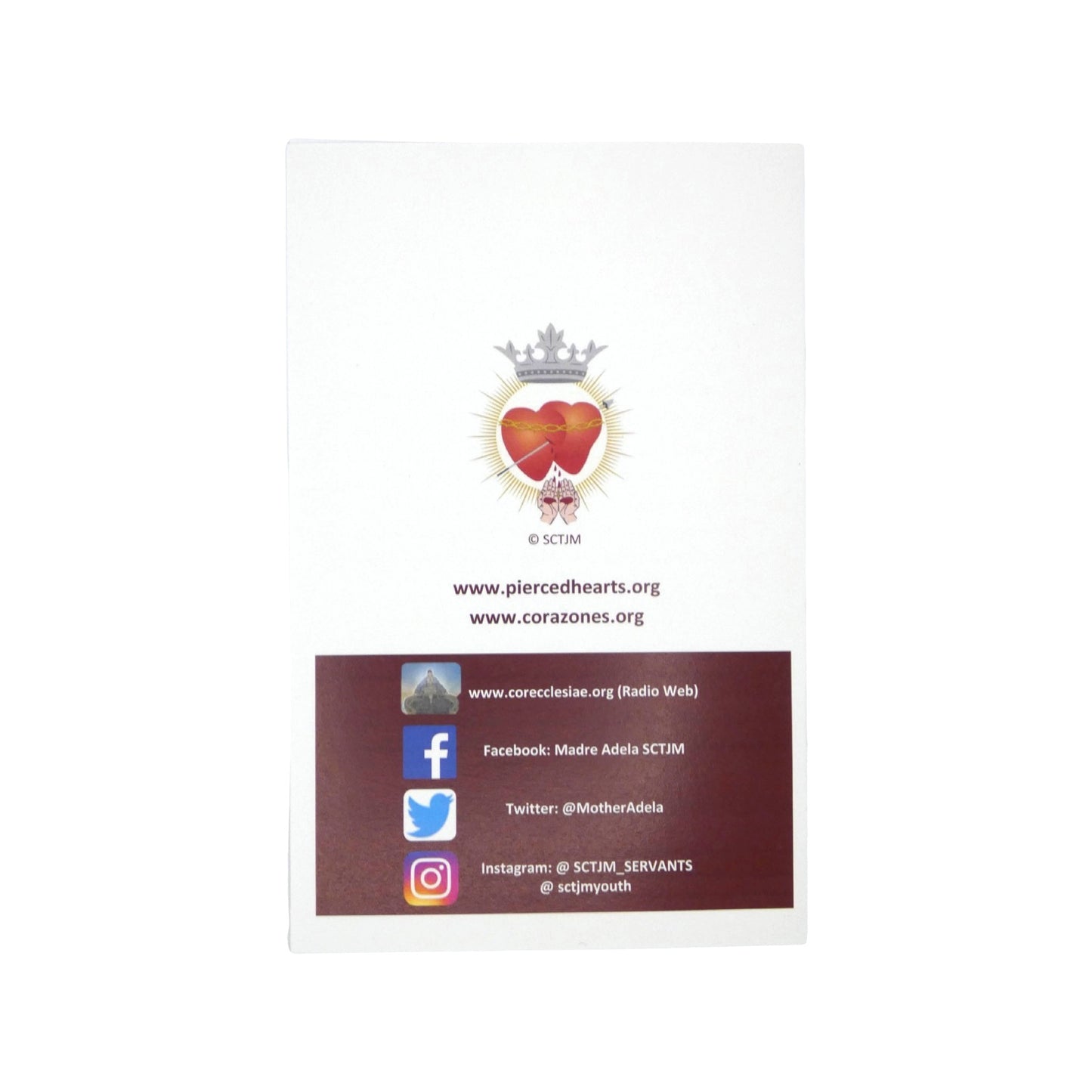 30 Dias de Meditaciones sobre "En el Cenaculo del Immaculado Corazon"  Escrito por Madre Adela Galindo, SCTJM Fundadora