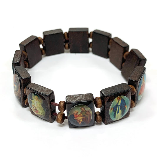 All Saints Wooden Bracelet