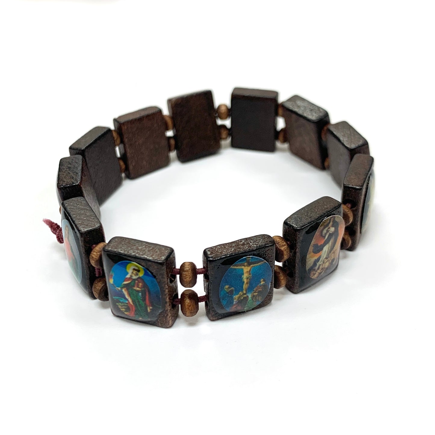 All Saints Wooden Bracelet