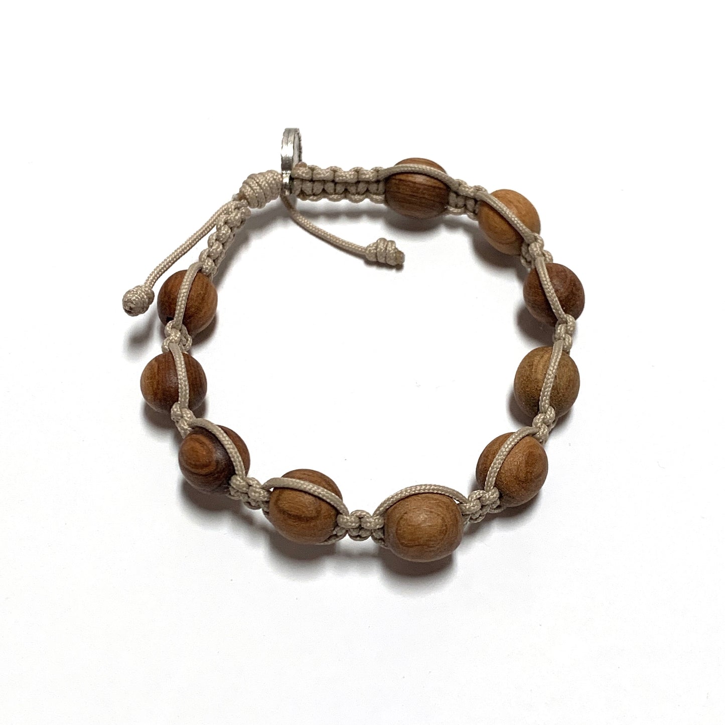 Wood Decade Rosary Bracelet
