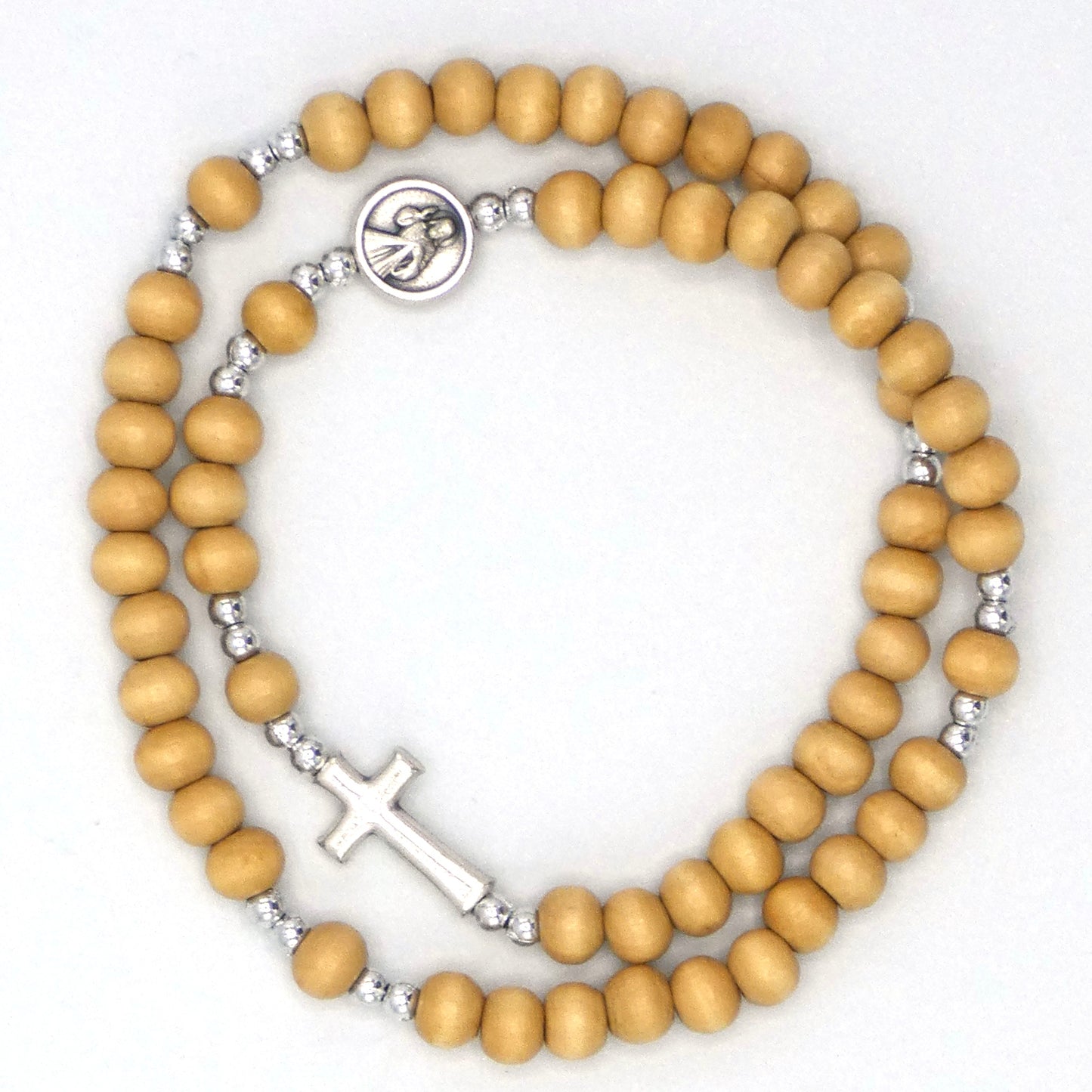 Wooden Wrap Rosary Bracelet of Assorted Colors