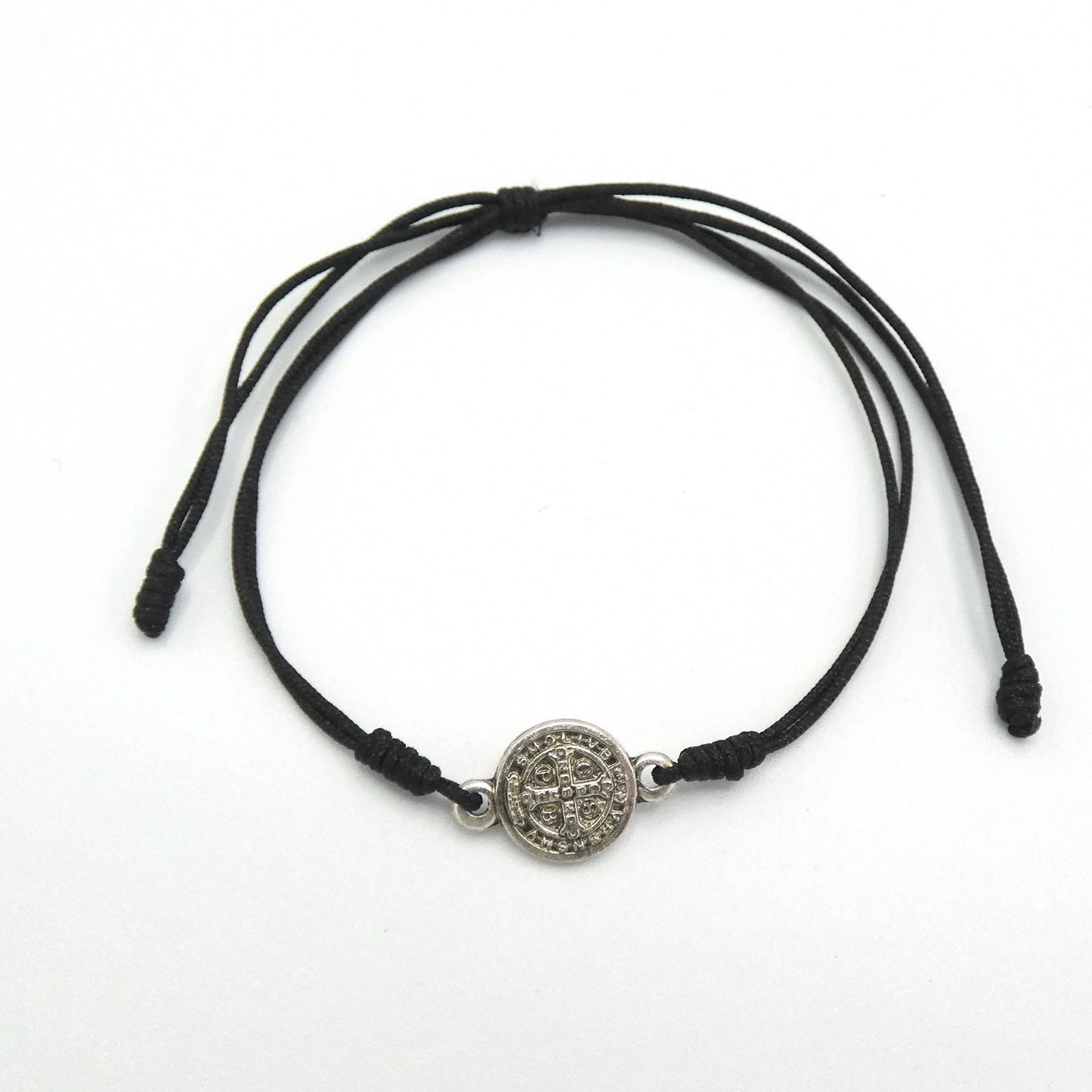 Engraved St. Benedict Medal Bracelet of Assorted Colors