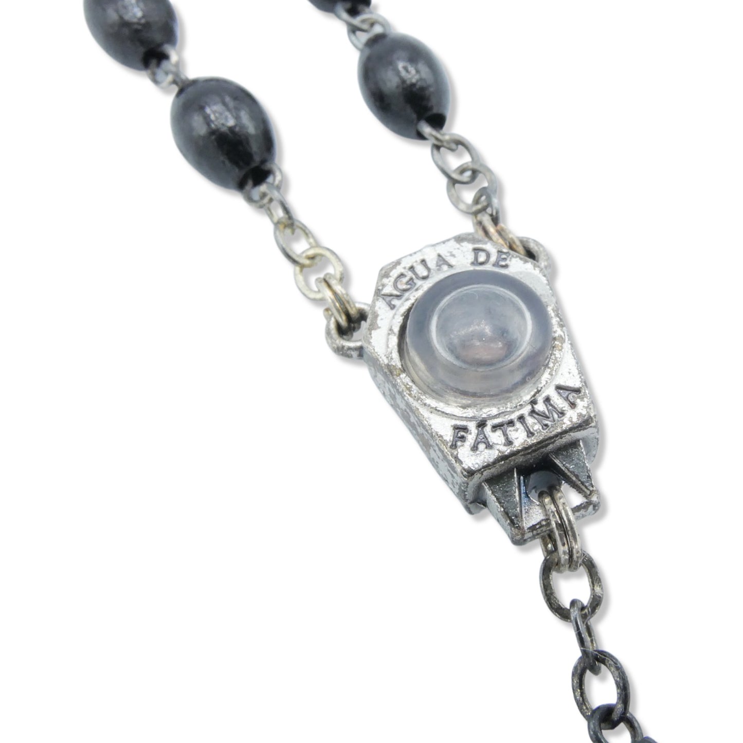Black Fatima Rosary with Water