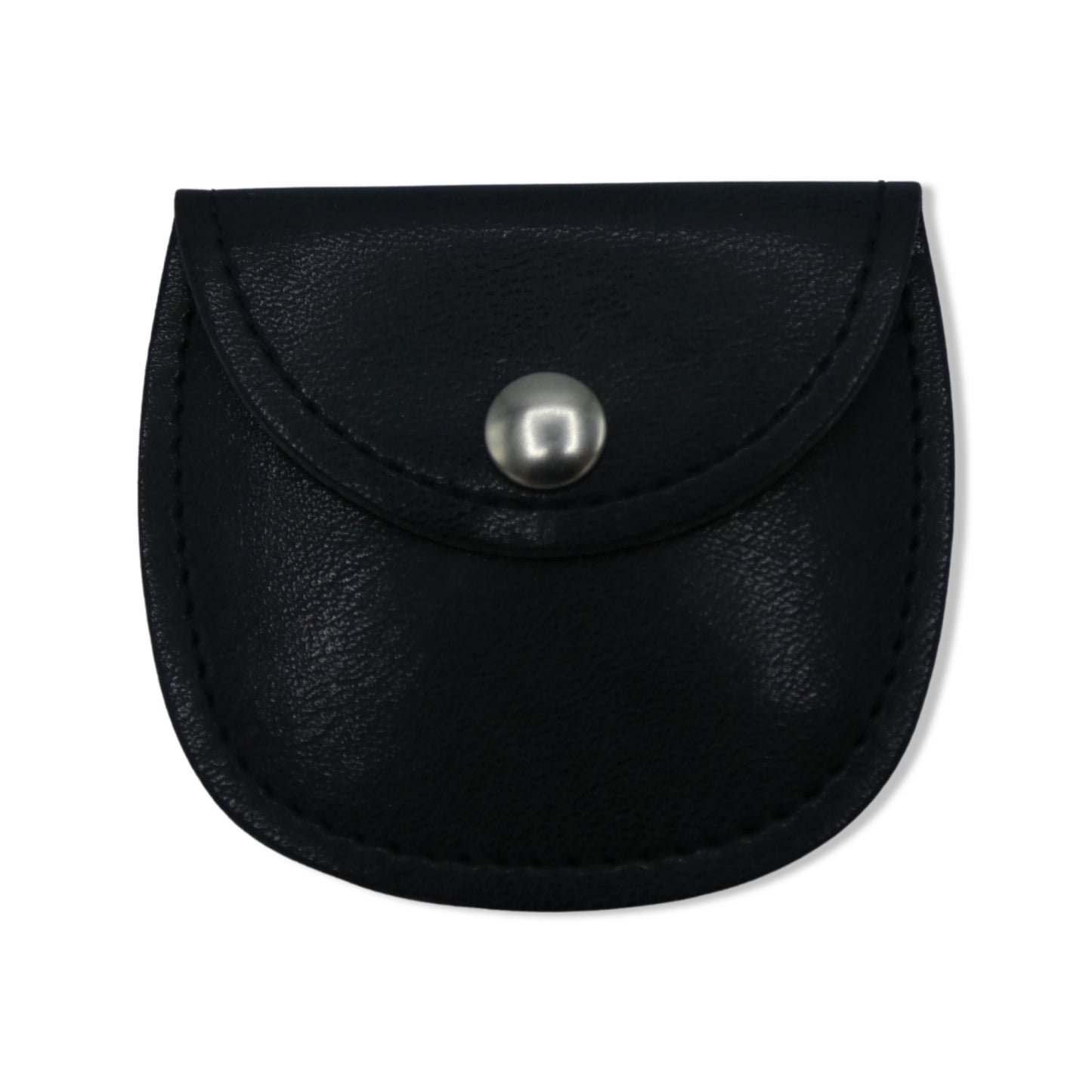 Black Lourdes Rosary Pouch with Gold Image