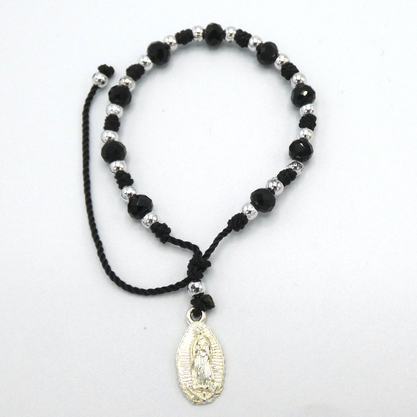 Mexican Guadalupe Decade Rosary Bracelet of Assorted Colors