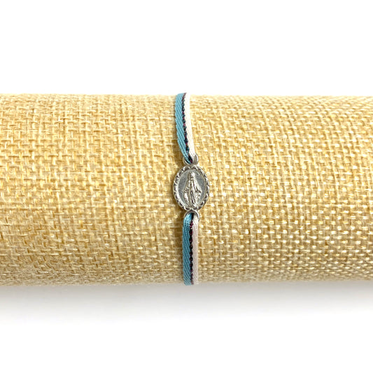 Miraculous Medal Ribbon Bracelet