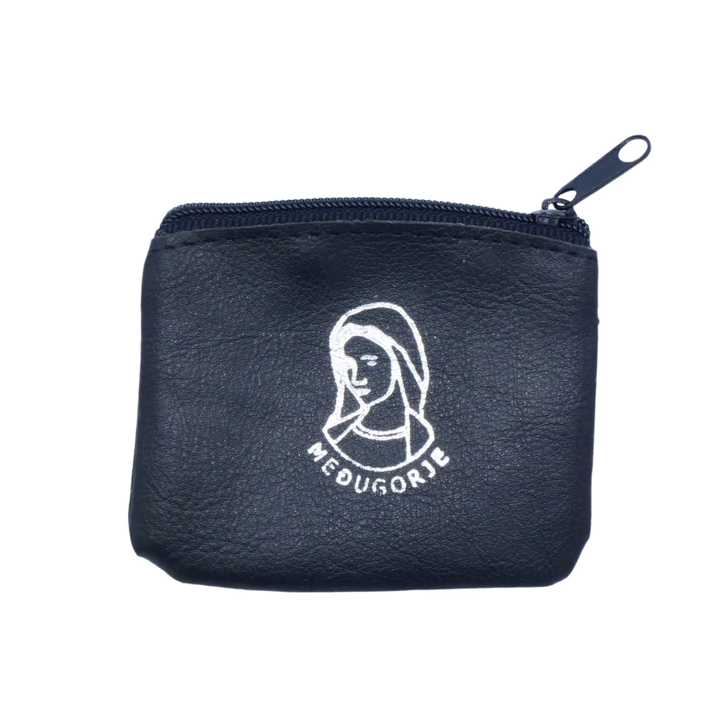 Queen of Peace Vinyl Zipper Pouch of Assorted Colors