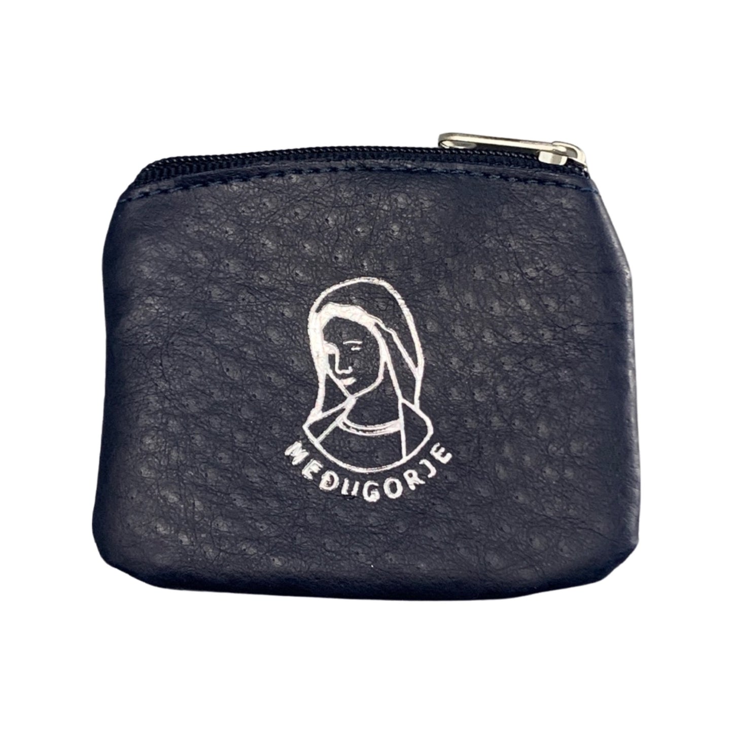Queen of Peace Vinyl Zipper Pouch of Assorted Colors