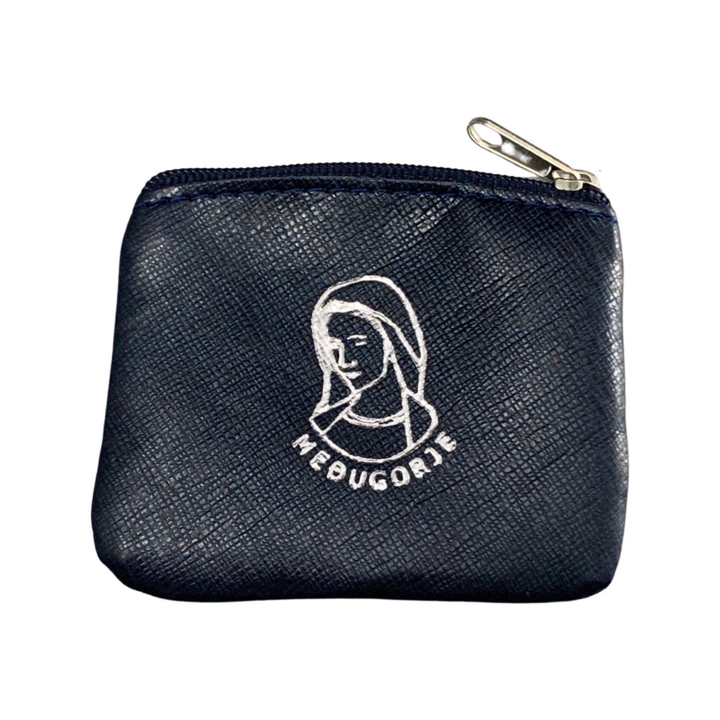 Queen of Peace Vinyl Zipper Pouch of Assorted Colors