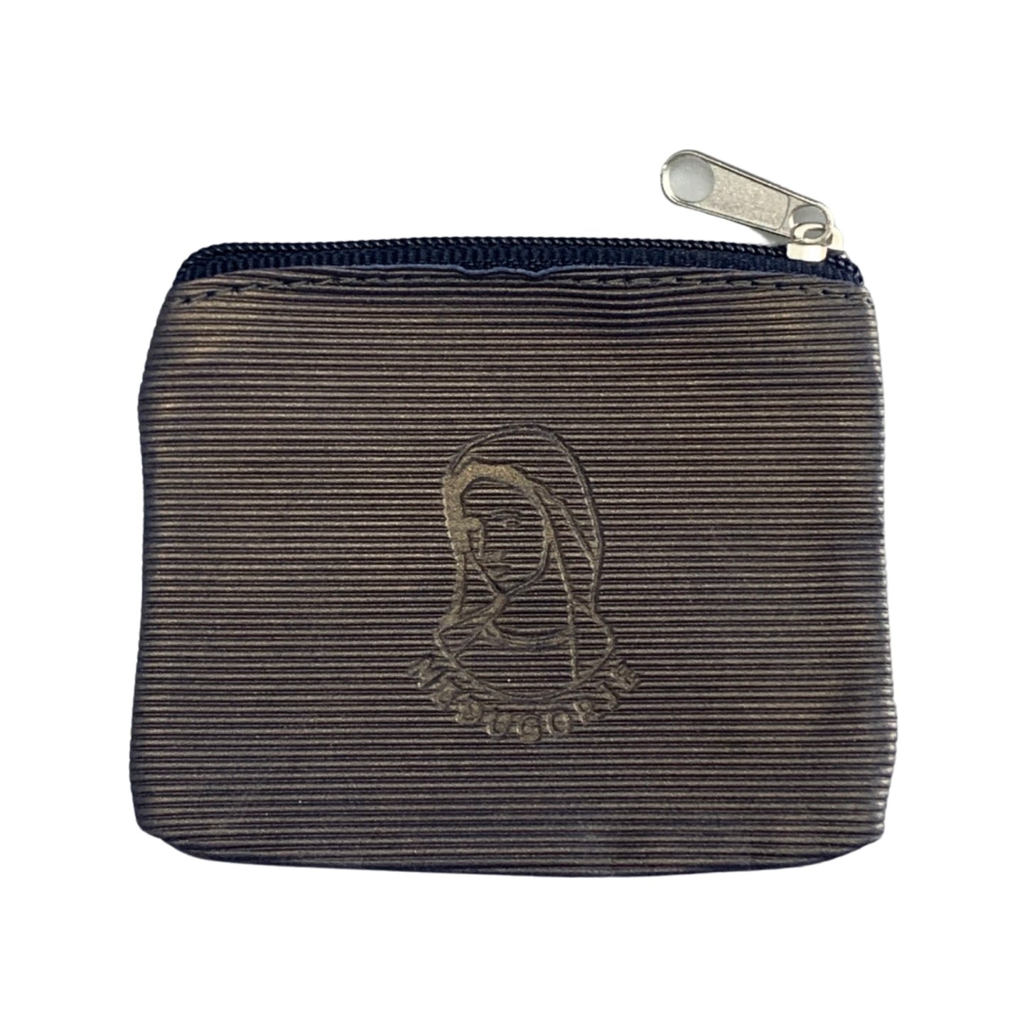 Queen of Peace Vinyl Zipper Pouch of Assorted Colors