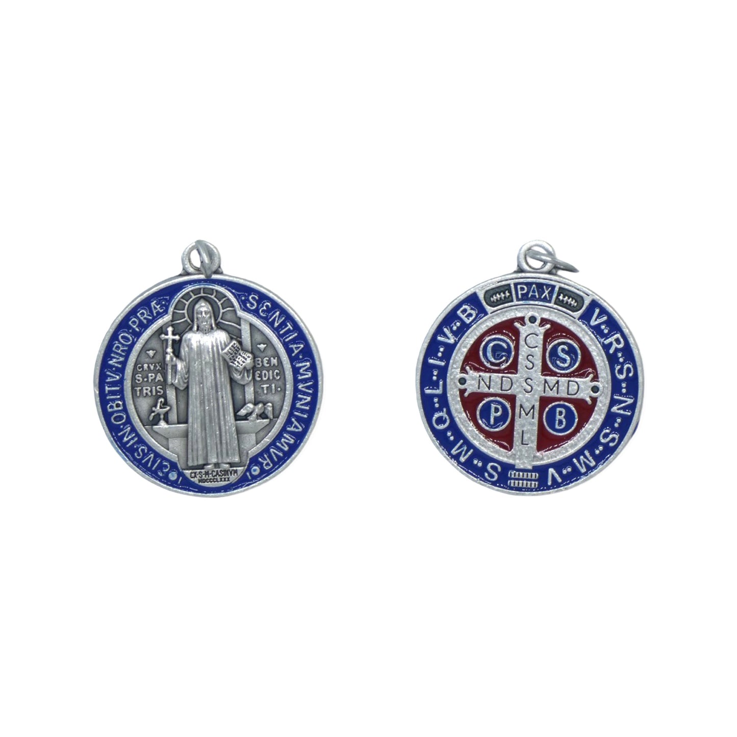 Blue and Red St. Benedict Medal