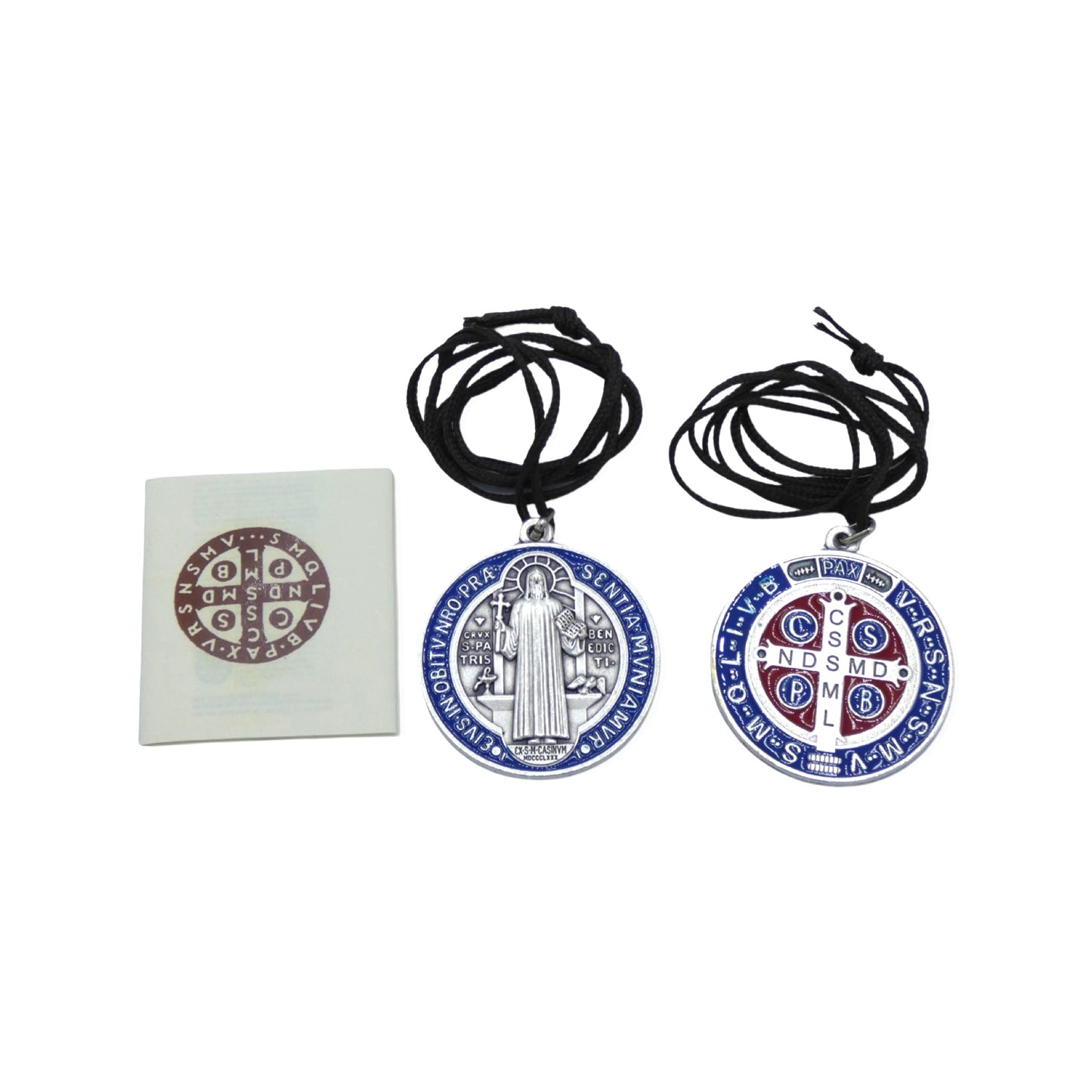 Blue St. Benedict Medal Necklace