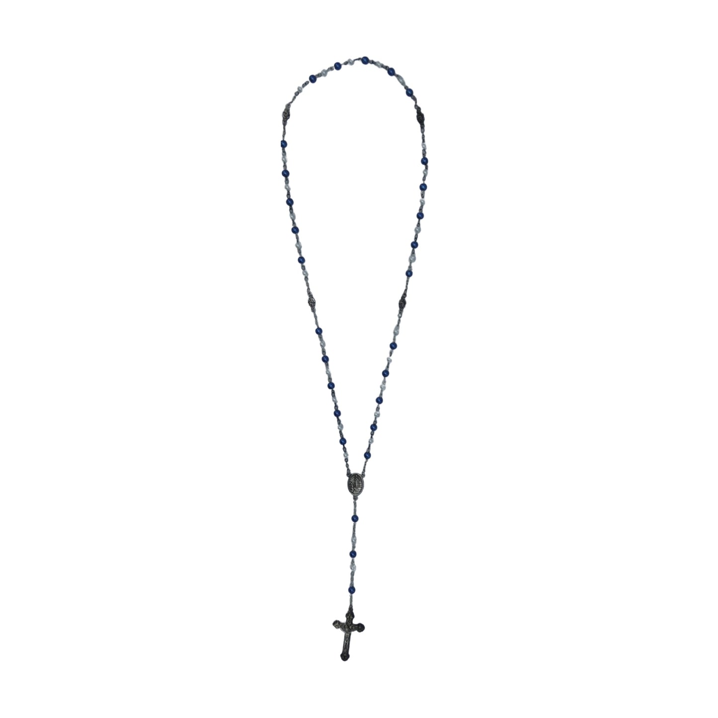 Blue and White Lourdes Rosary