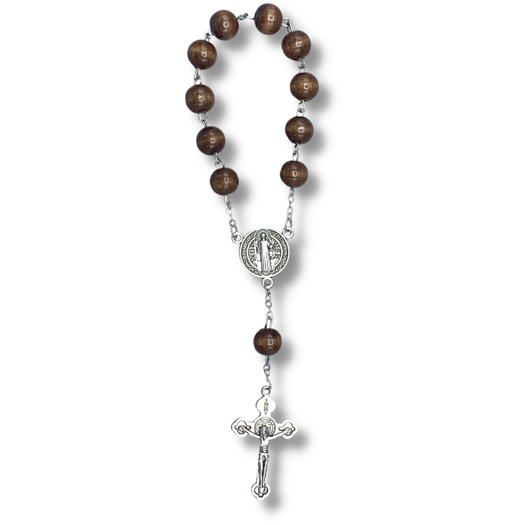 Colored Wooden St. Benedict Decade Rosary