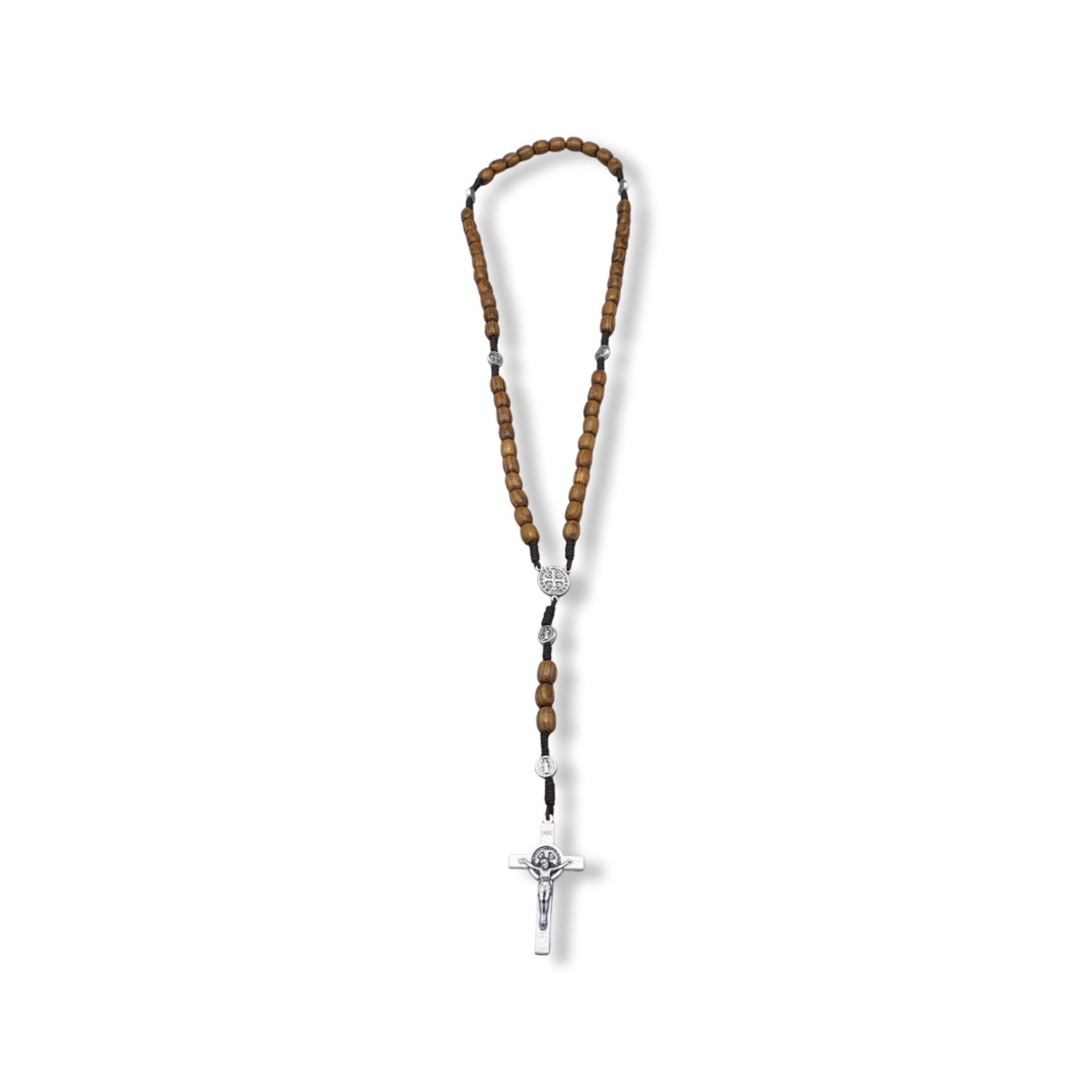 Large Beads St. Benedict Wood Rosary
