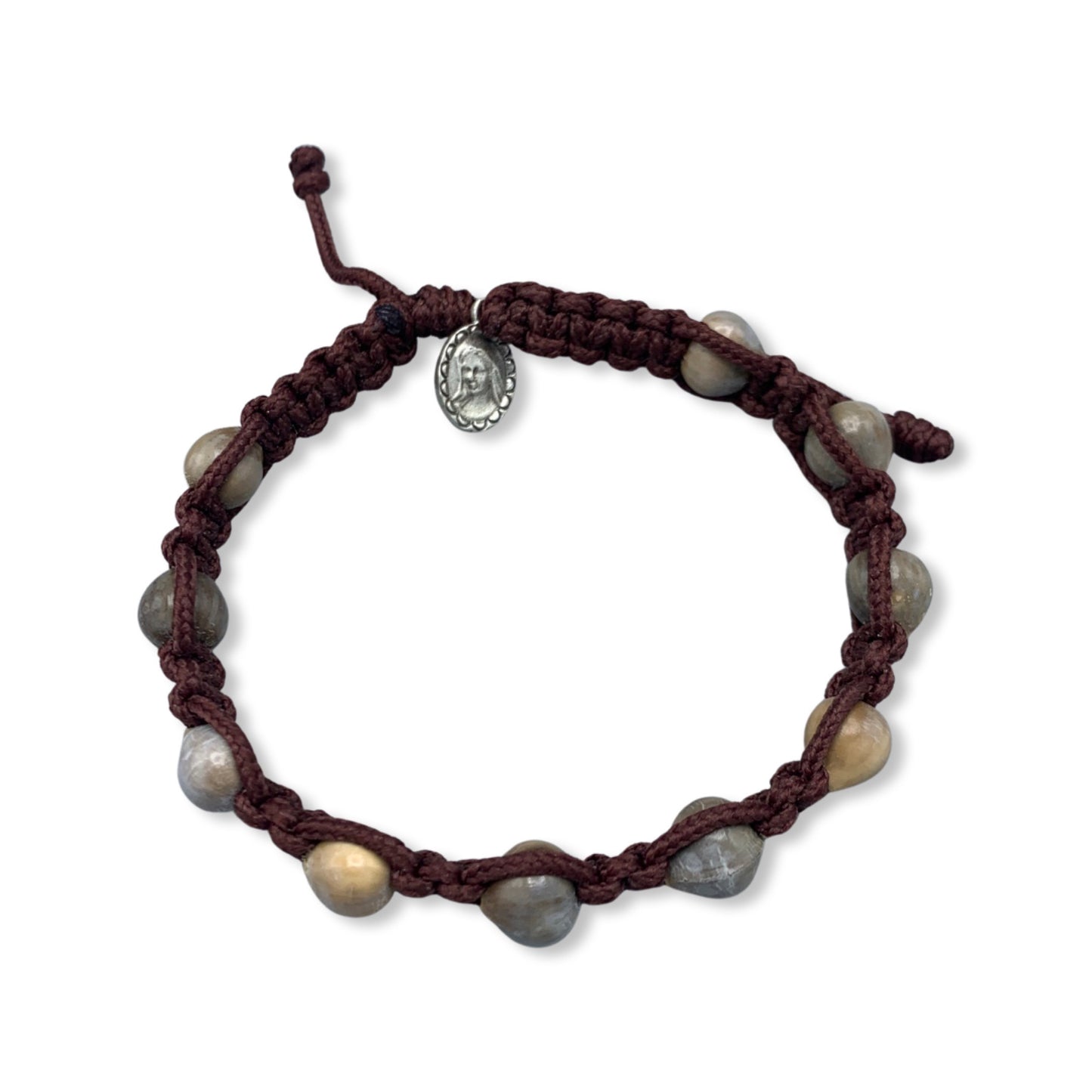 Job's Tears Cord Decade Rosary Bracelet