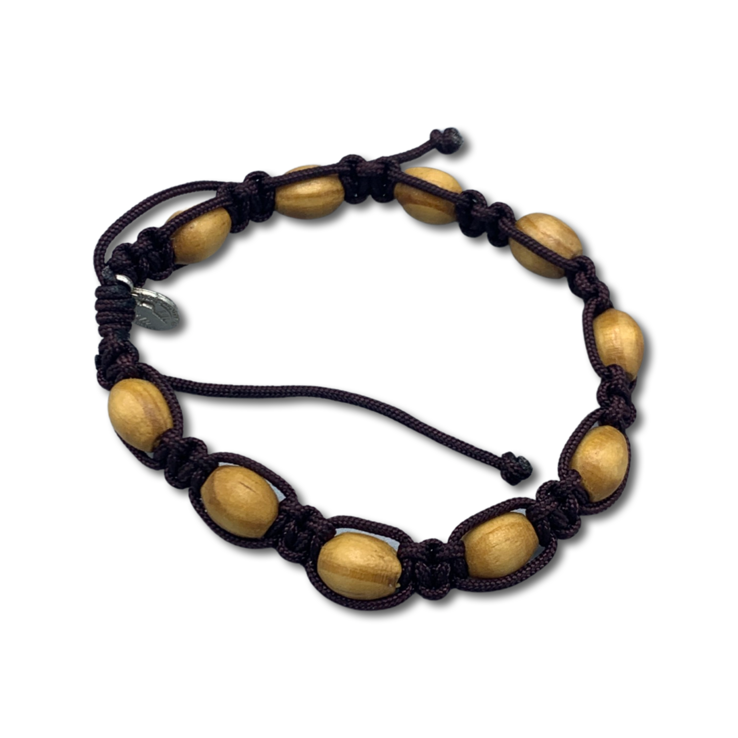 Wood Decade Rosary Bracelet