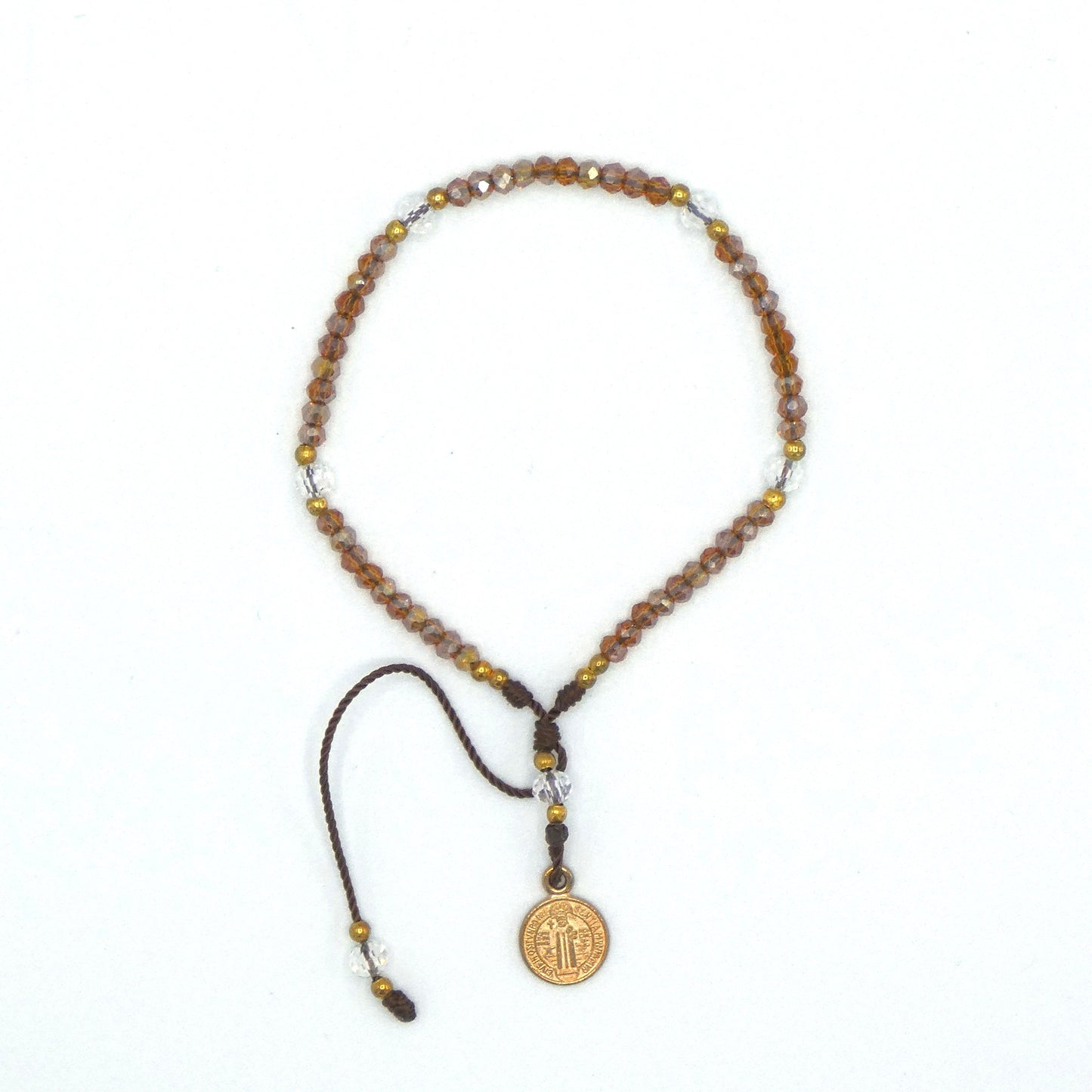 Rosary Bracelet of Assorted Colors and Medals