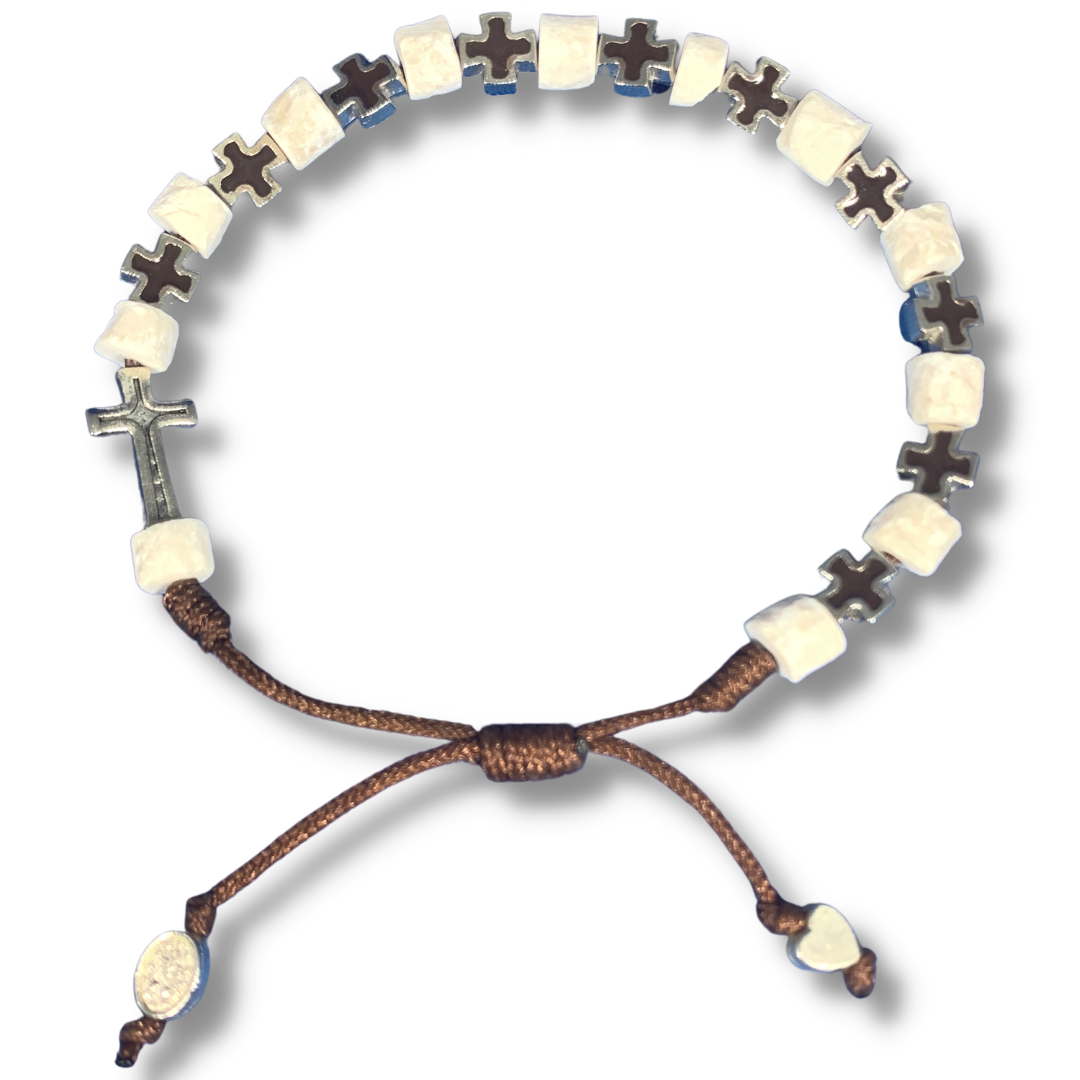 Metal Cross and Stone Bracelet with Cross of Assorted Styles
