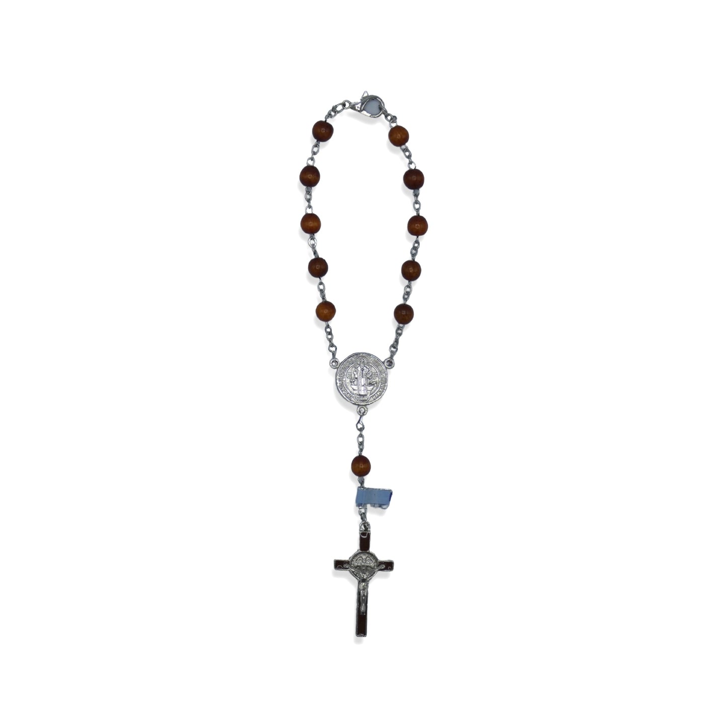 Brown St. Benedict Decade Rosary with Clasp