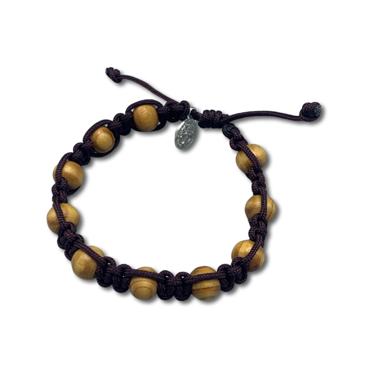 Wood Decade Rosary Bracelet