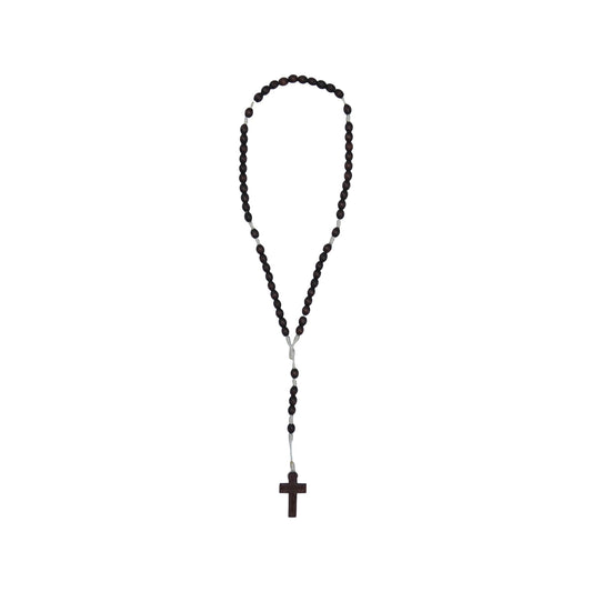 Burgundy Brown Queen of Peace Rosary
