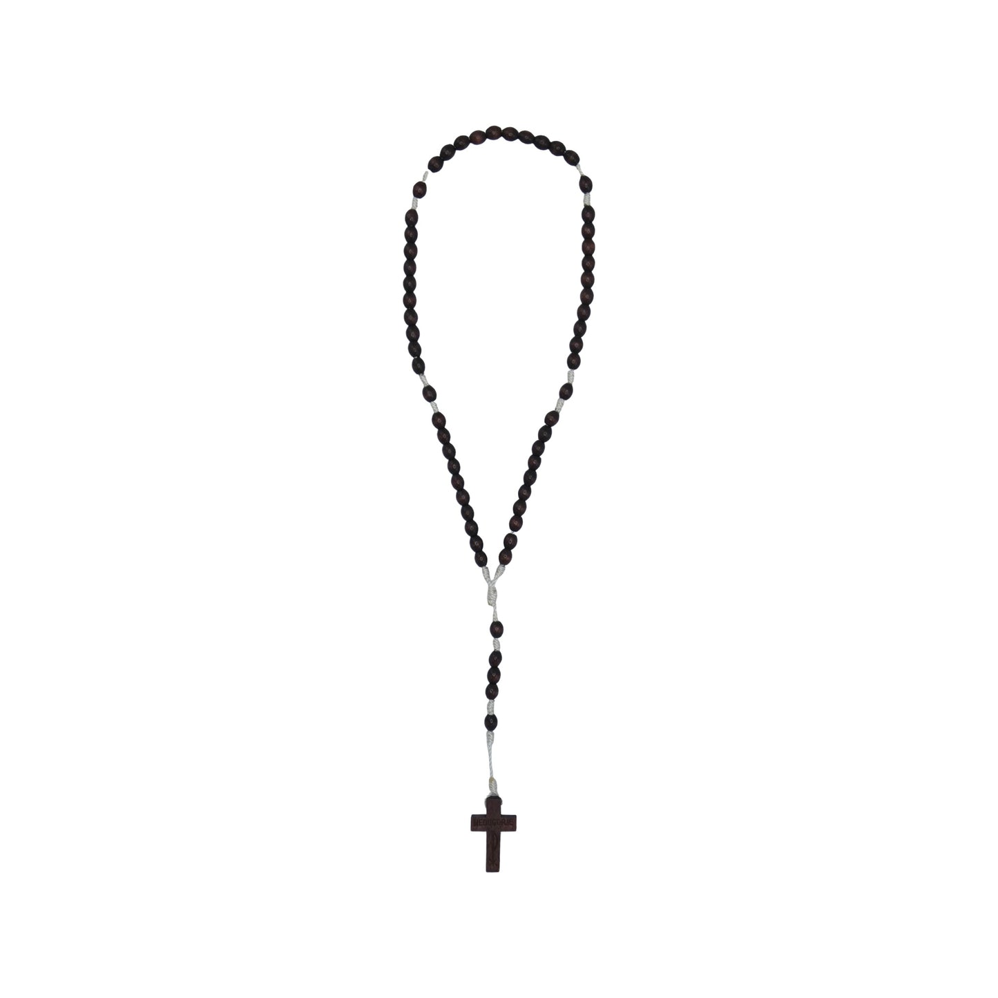 Burgundy Brown Queen of Peace Rosary