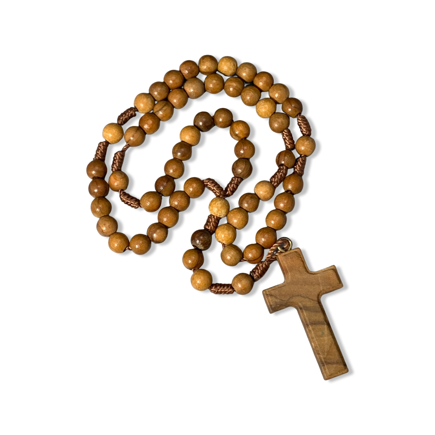 Light Brown Queen of Peace Rosary