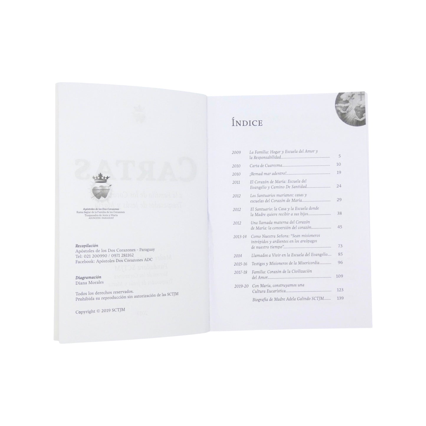Cartas a la Familia de los Corazones Traspasados de Jesús y María by Mother Adela, SCTJM Foundress