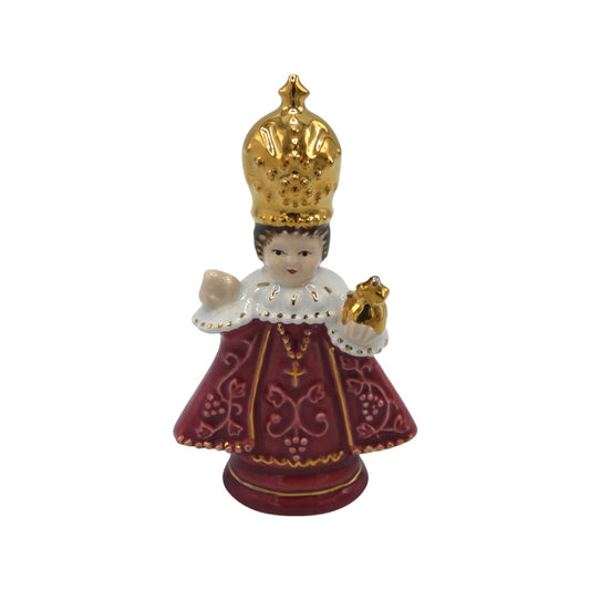 Ceramic Infant Jesus of Prague Statue