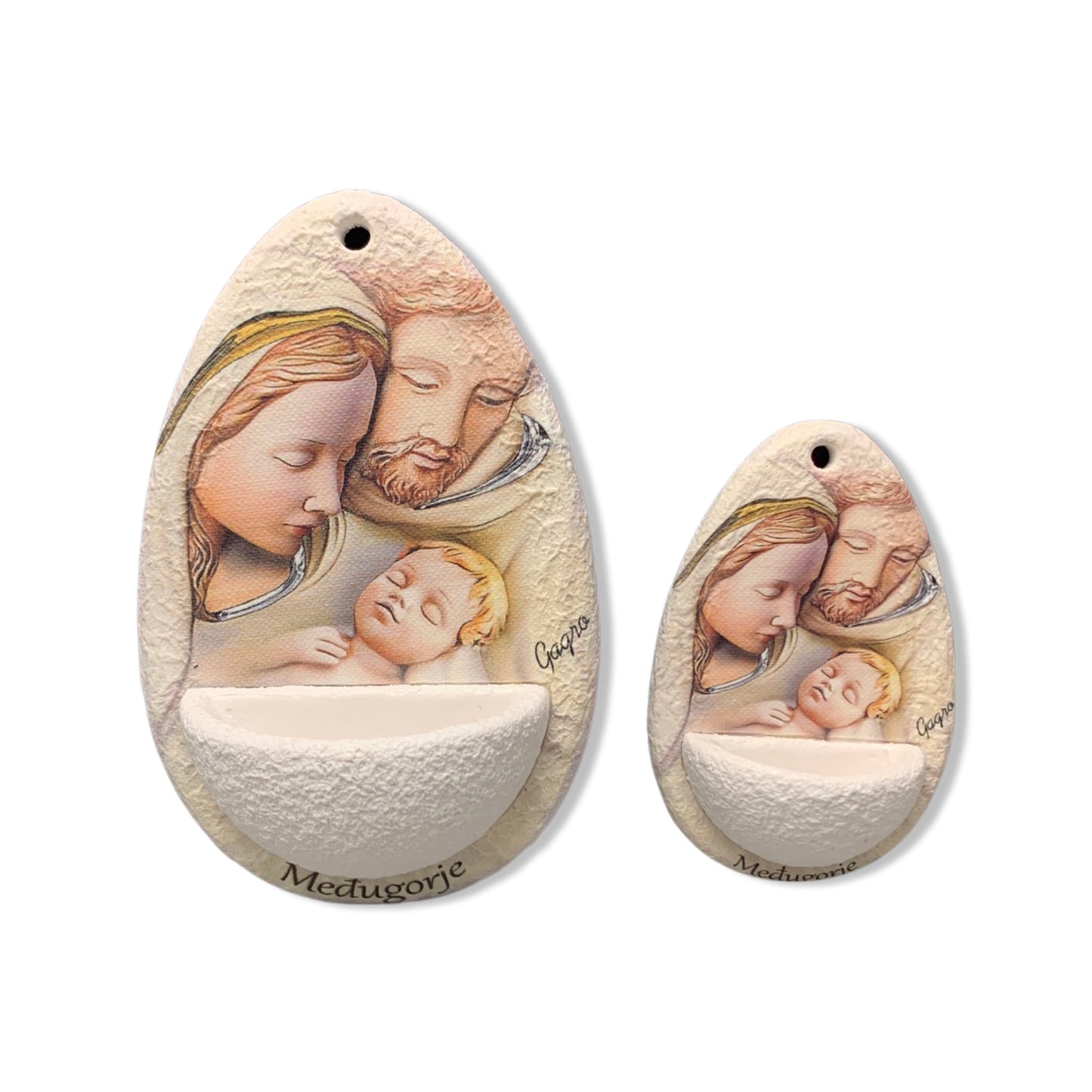 Colored Holy Family Water Font