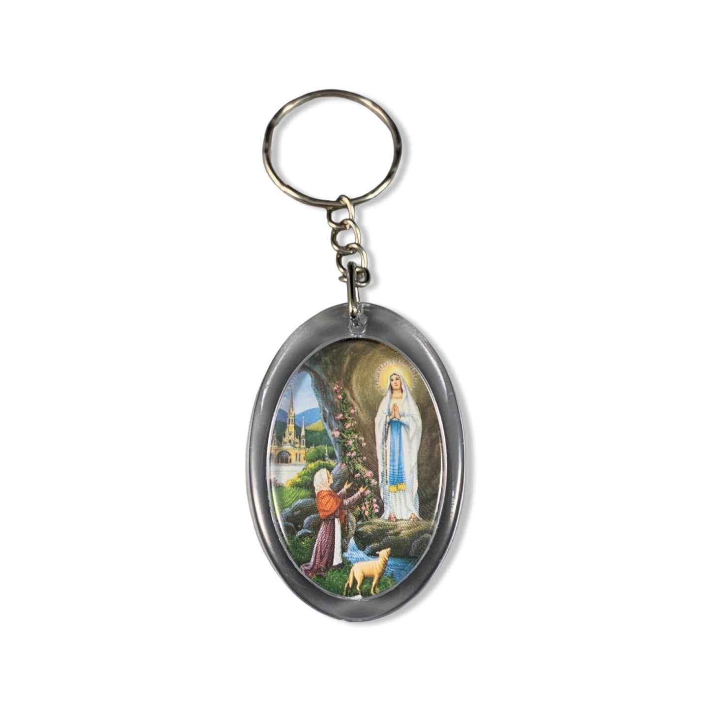 Colored Lourdes Keychain