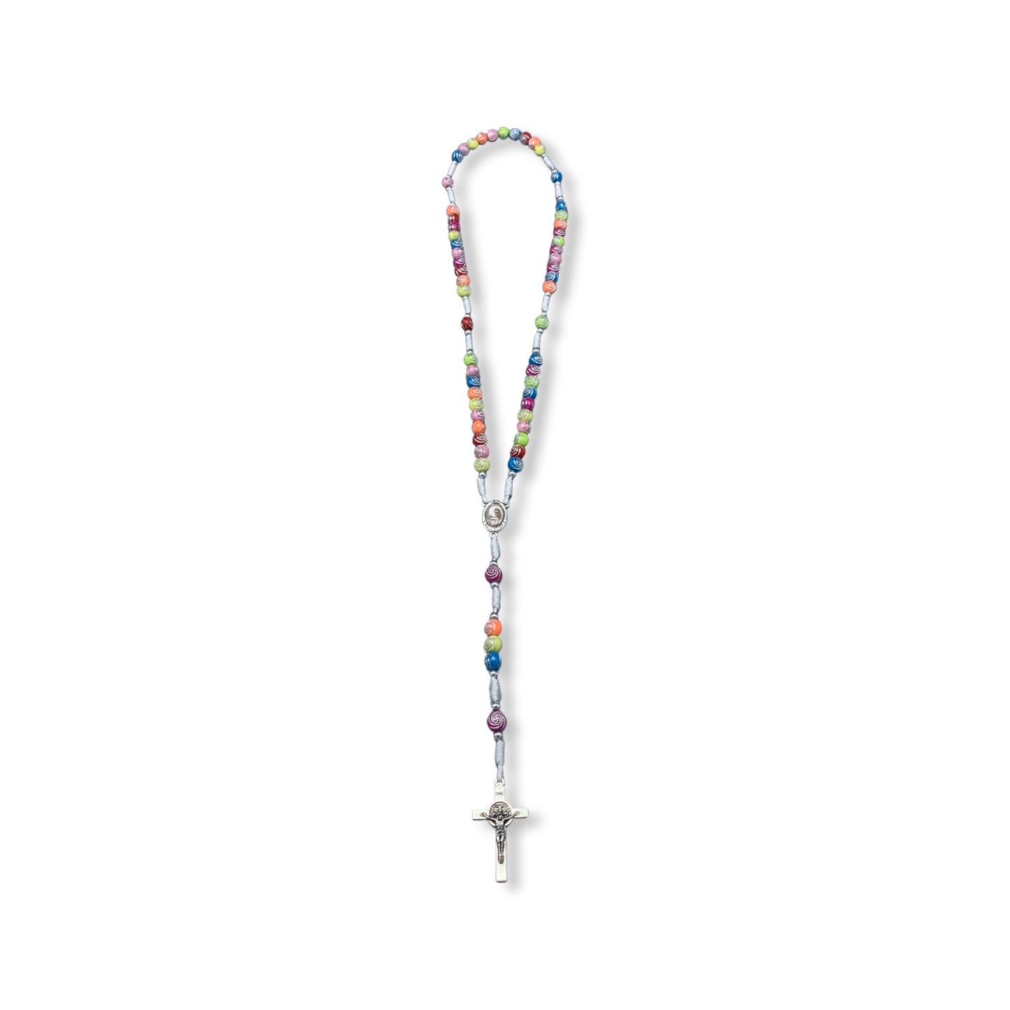 Colorful Queen of Peace Rosary