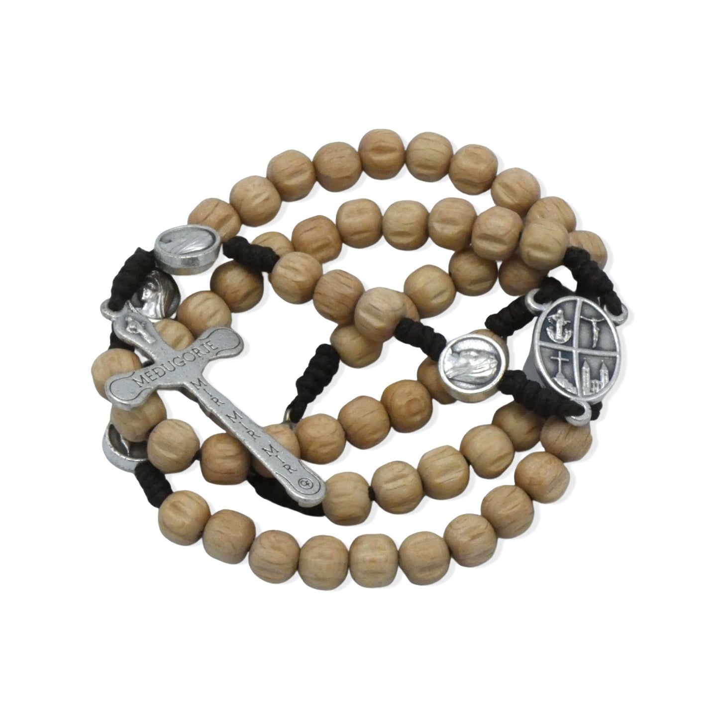 Cream Beads Queen of Peace Rosary