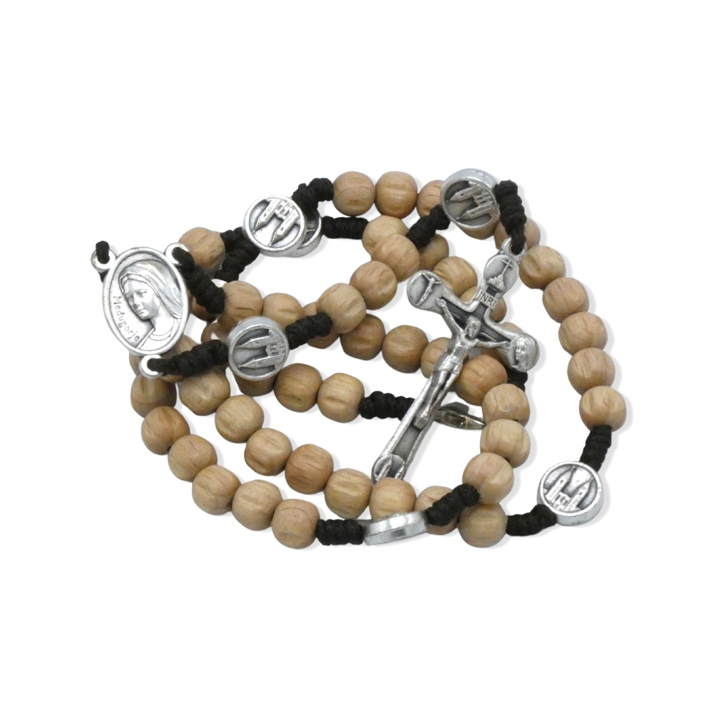 Cream Beads Queen of Peace Rosary