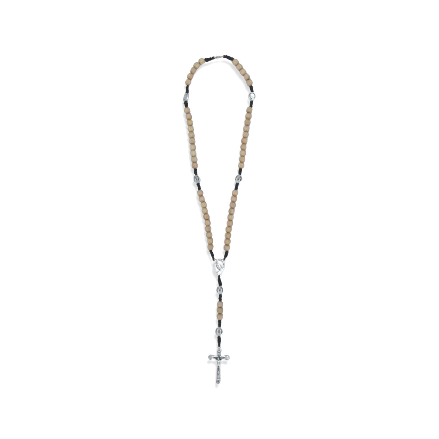 Cream Beads Queen of Peace Rosary