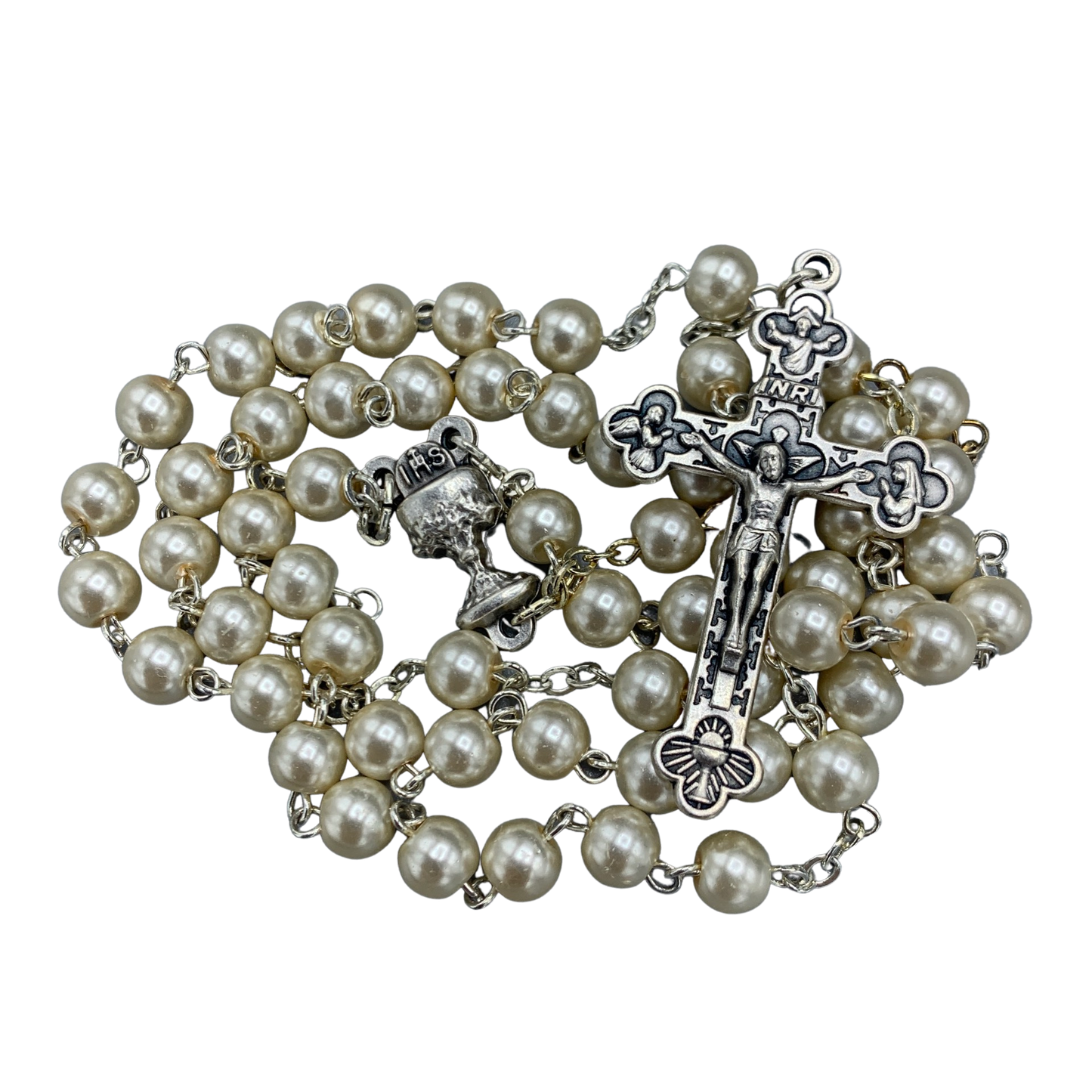 Pearl First Communion Rosary