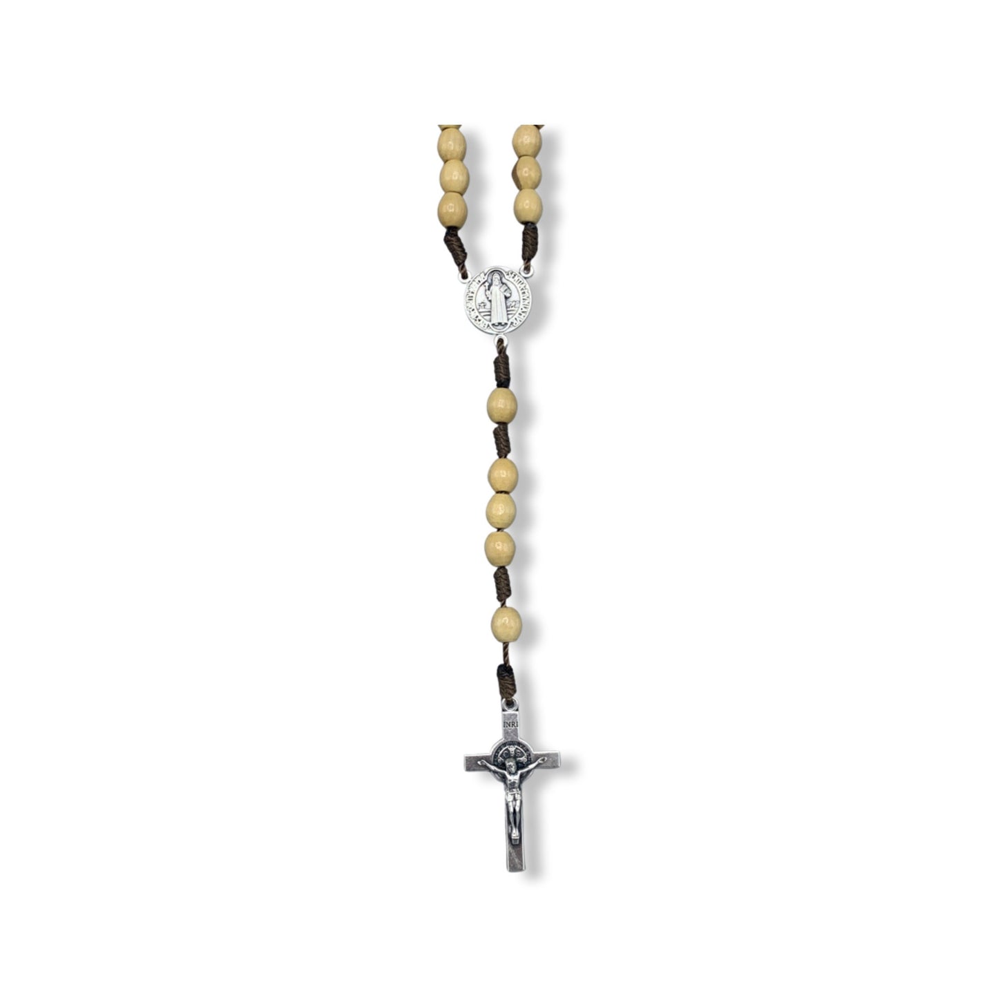 Wood Beads St. Benedict Rosary of Assorted Colors
